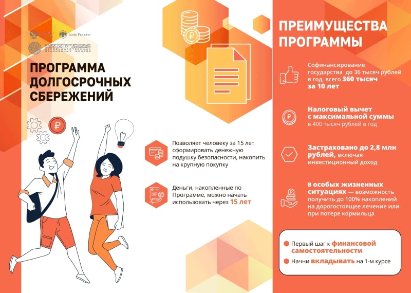 Преимущества программы долгосрочных сбережений.